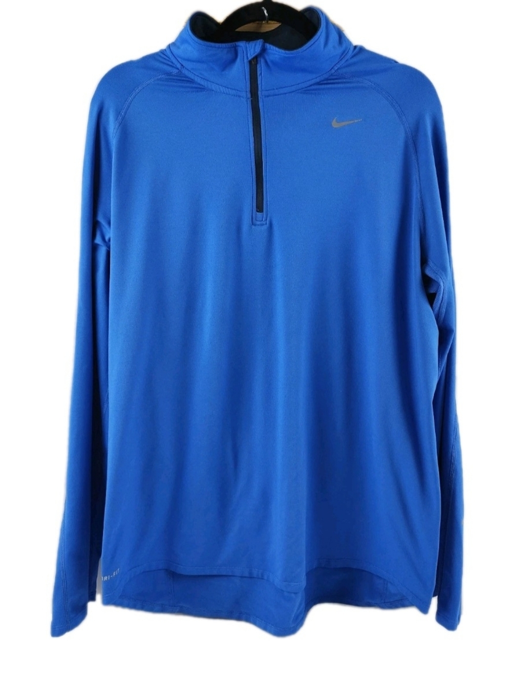 Nike Mens Dri Fit Element Active Running 1/4 Zip Blue Pullover  XL